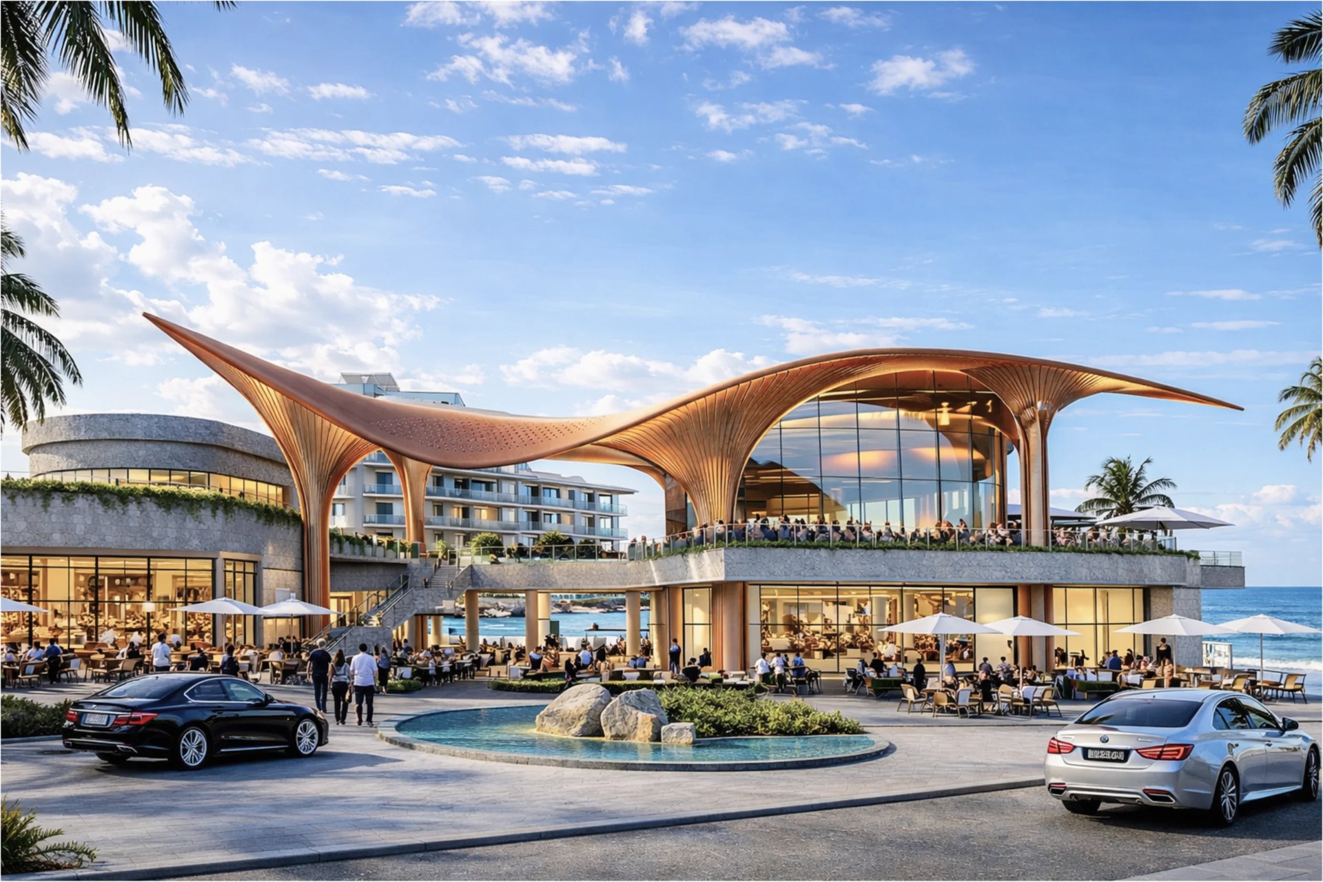 Royal Lee Terminal — Turquoise Community Mall at dusk